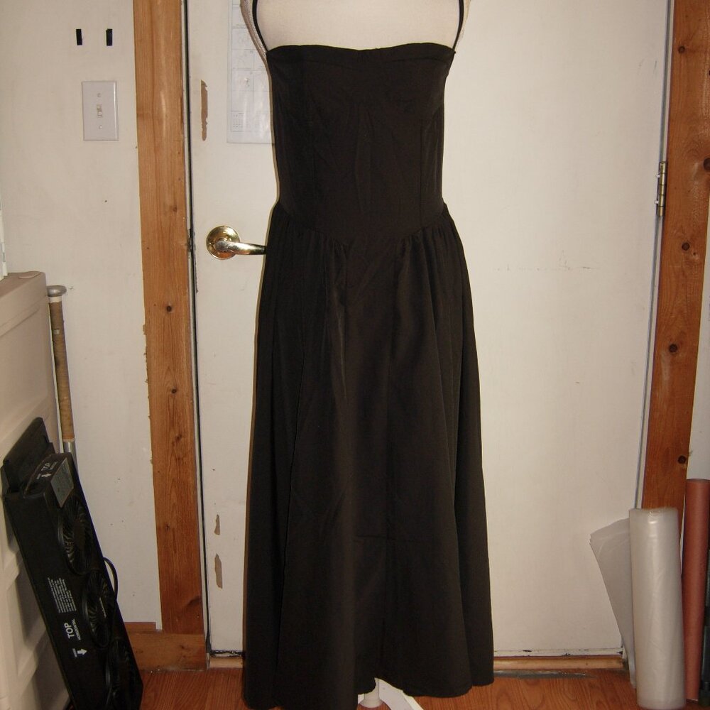 Black Corset Bustier Dress L